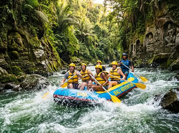 Telaga Waja Rafting Fast Rapids East Bali